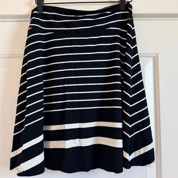Merona Black & White Striped Skater Skirt - Picture 2 of 4